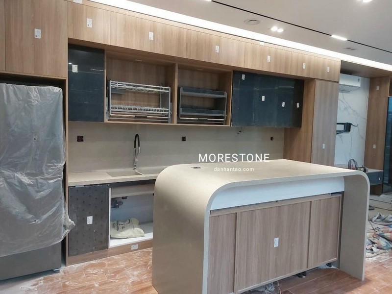  Vẻ Đẹp Liền Mạch Của Đá Bếp Solid Surface – Đỉnh Cao Của Thiết Kế*